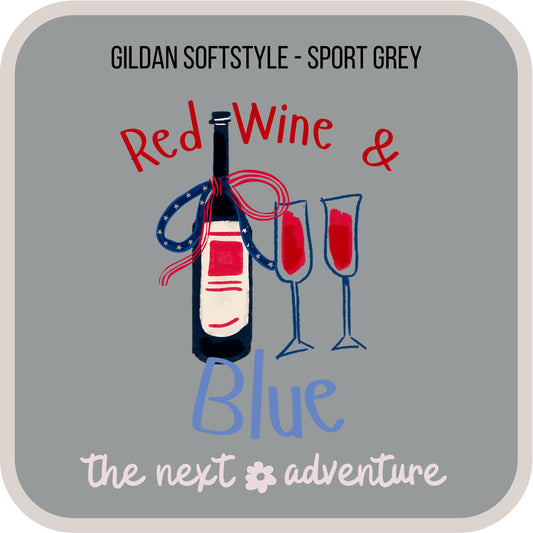 Red, Wine & Blue Softstyle Tee