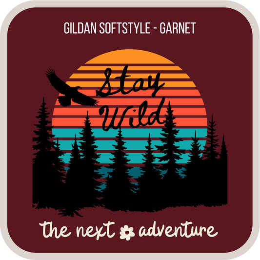 Stay Wild Sunset Softstyle Tee