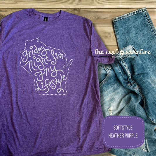Friday Night Fish Fry Lifestyle Softstyle Tee (Light on Dark)