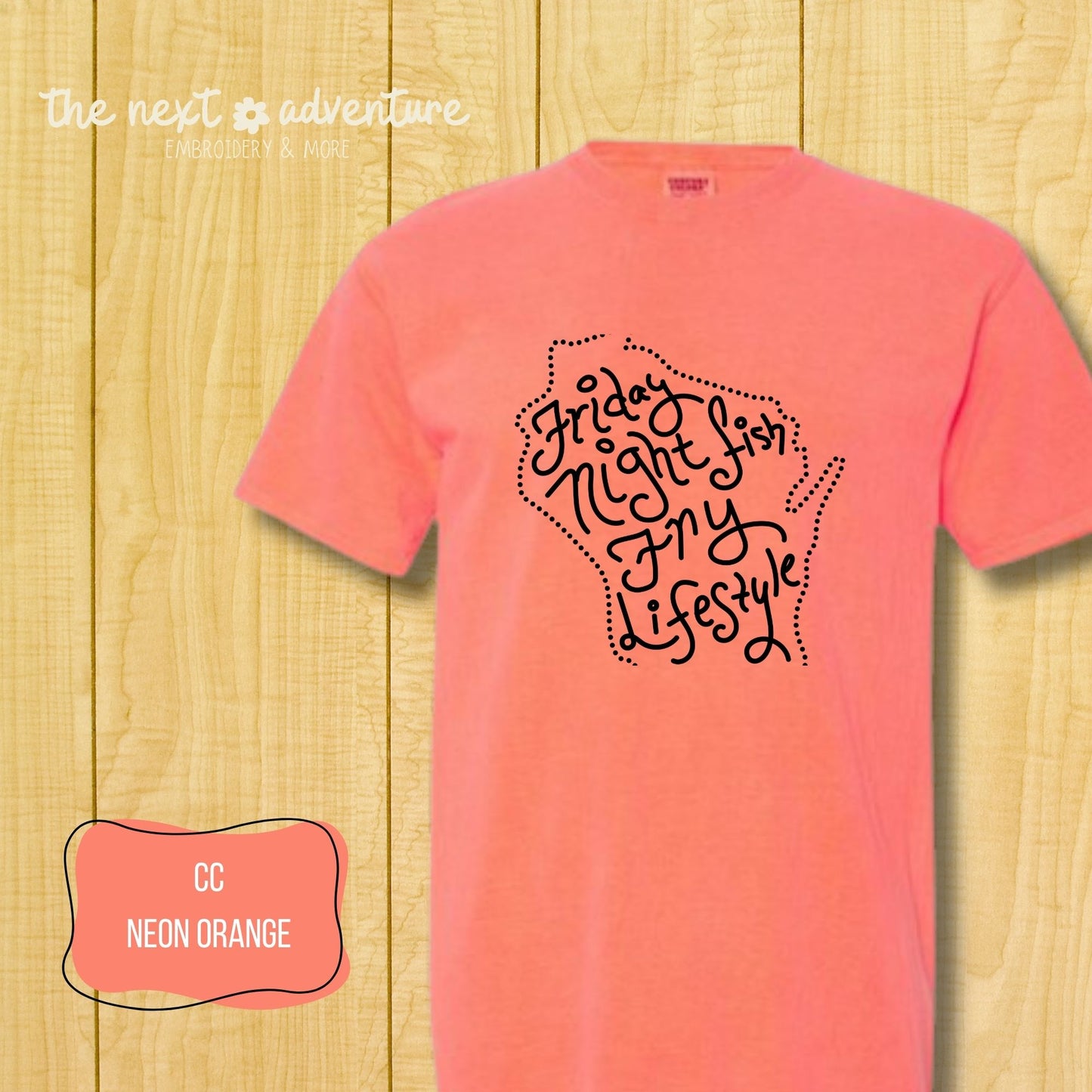 Friday Night Fish Fry Lifestyle Comfort Colors Tee