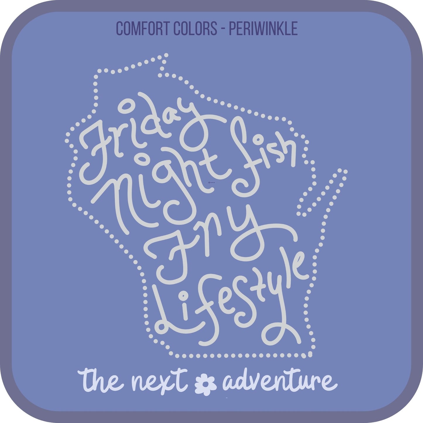 Friday Night Fish Fry Lifestyle Comfort Colors Tee (Light on Dark)