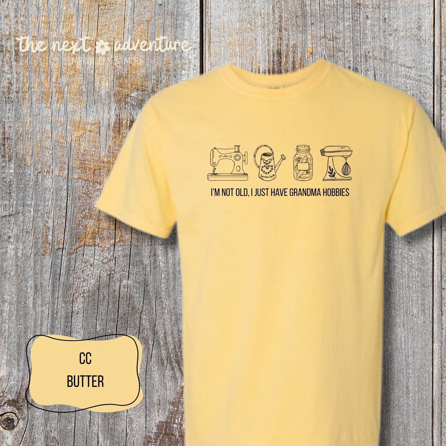 Grandma Hobbies Comfort Colors Tee