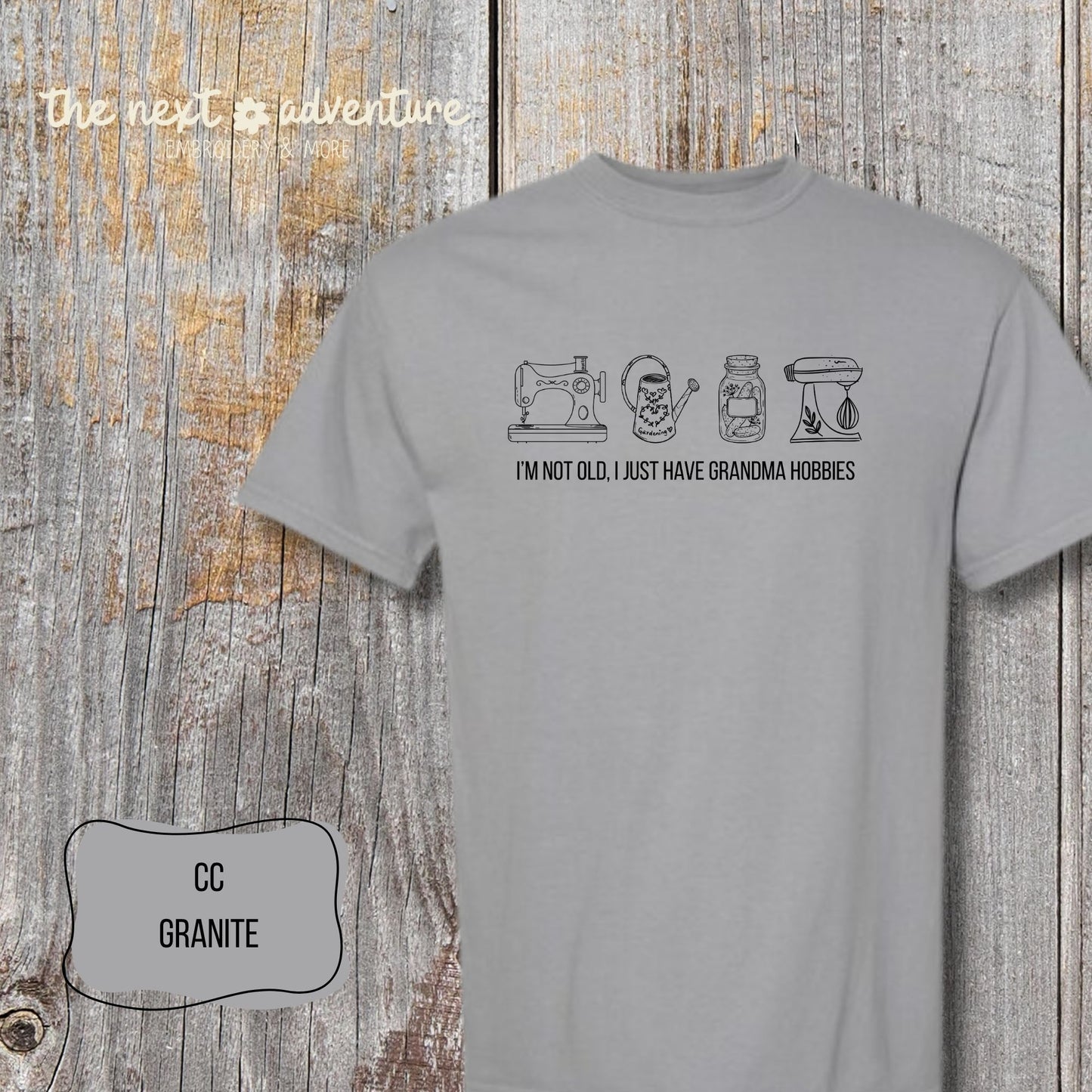 Grandma Hobbies Comfort Colors Tee