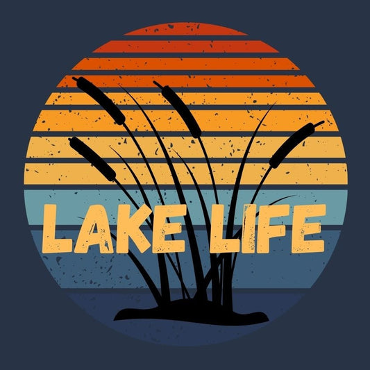Lake Life Sunset Comfort Colors Tee