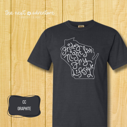 Friday Night Fish Fry Lifestyle Comfort Colors Tee (Light on Dark)