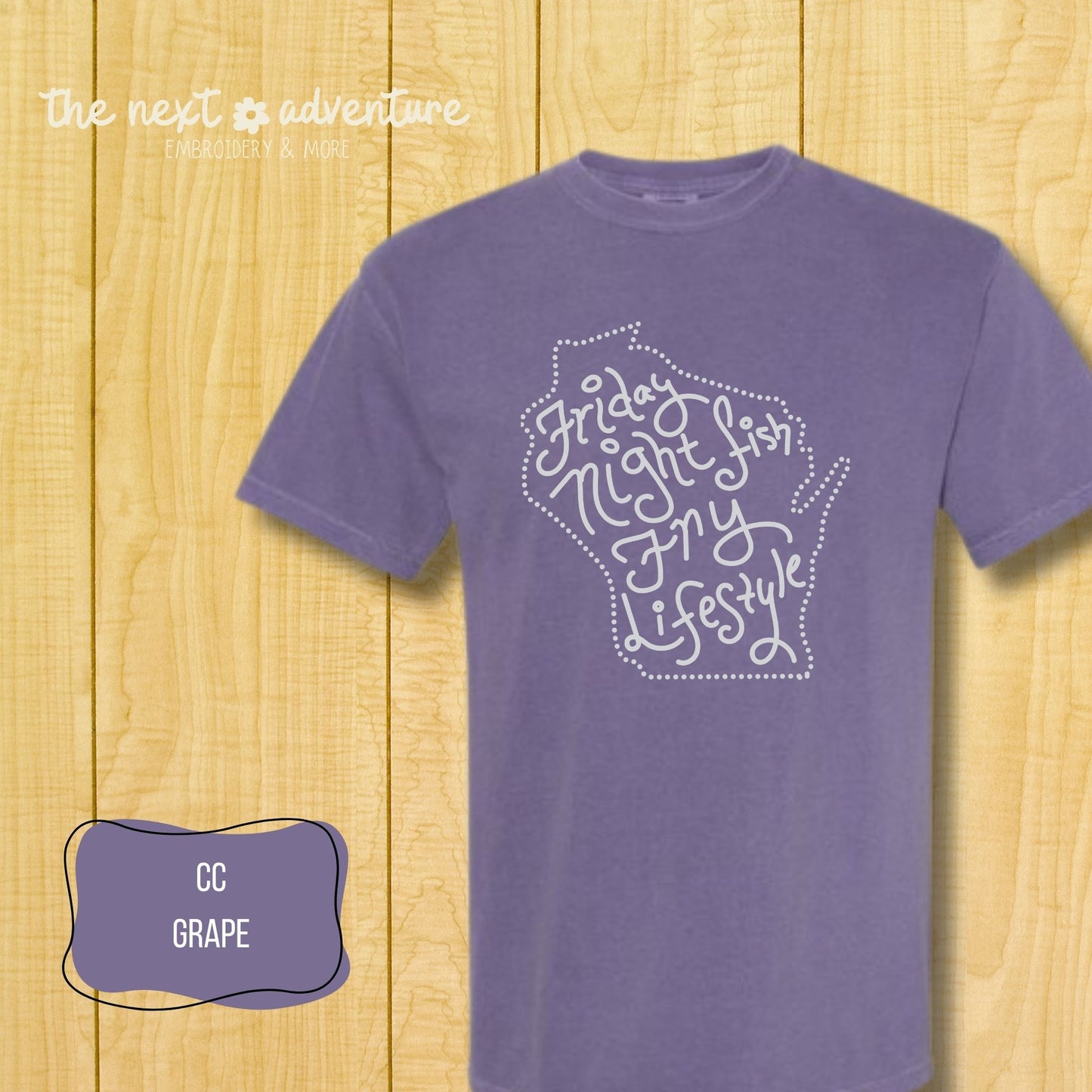 Friday Night Fish Fry Lifestyle Comfort Colors Tee (Light on Dark)