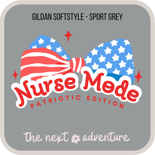 Nurse Mode – Patriotic Edition Softstyle Tee