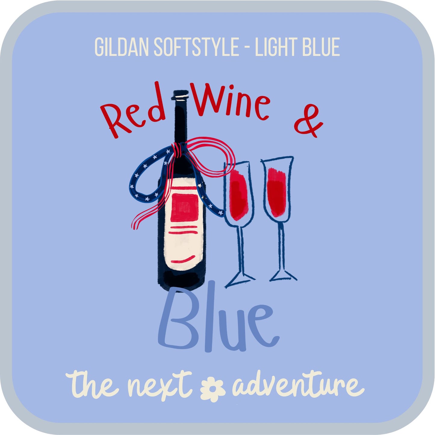 Red, Wine & Blue Softstyle Tee