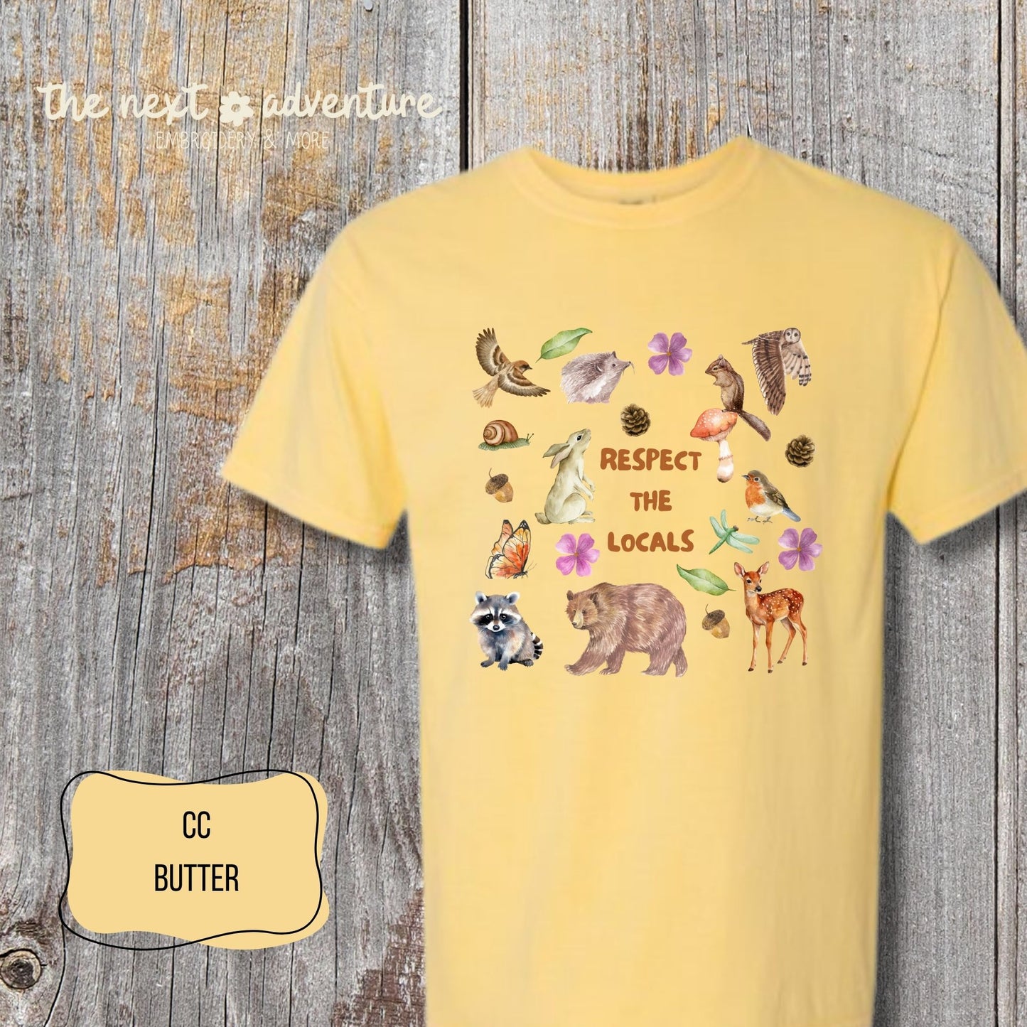 Respect the Locals Woodland Comfort Colors Tee