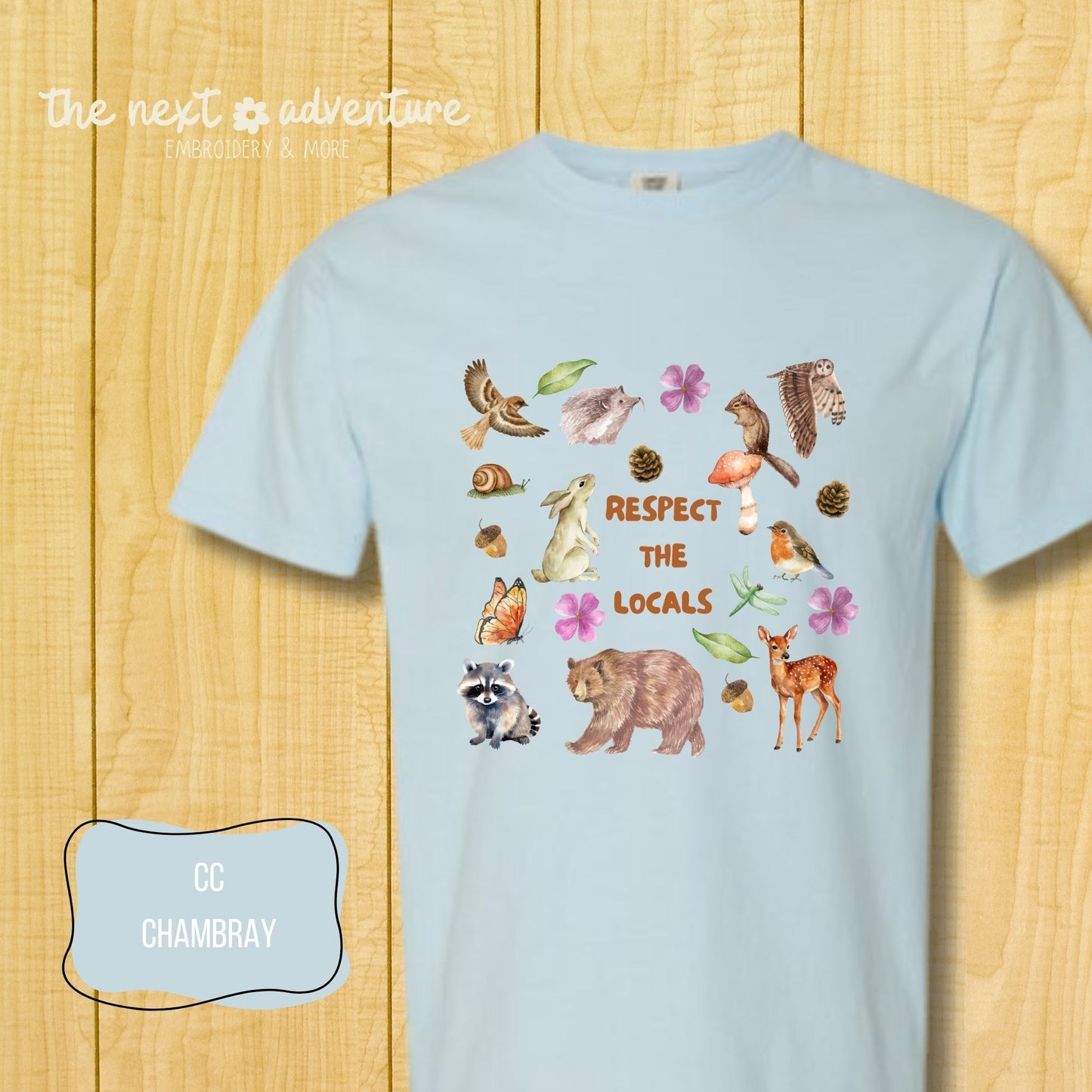Respect the Locals Woodland Comfort Colors Tee