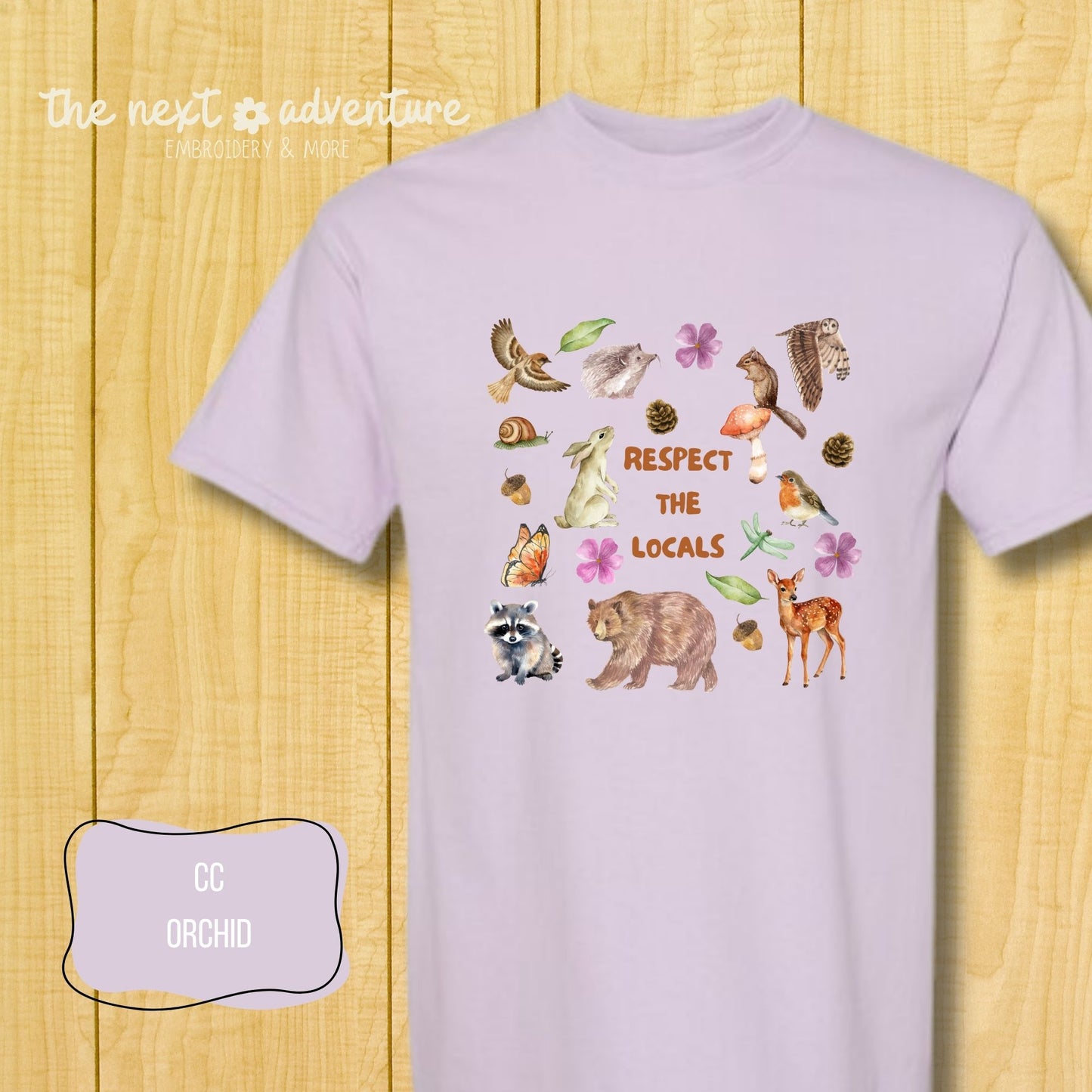 Respect the Locals Woodland Comfort Colors Tee