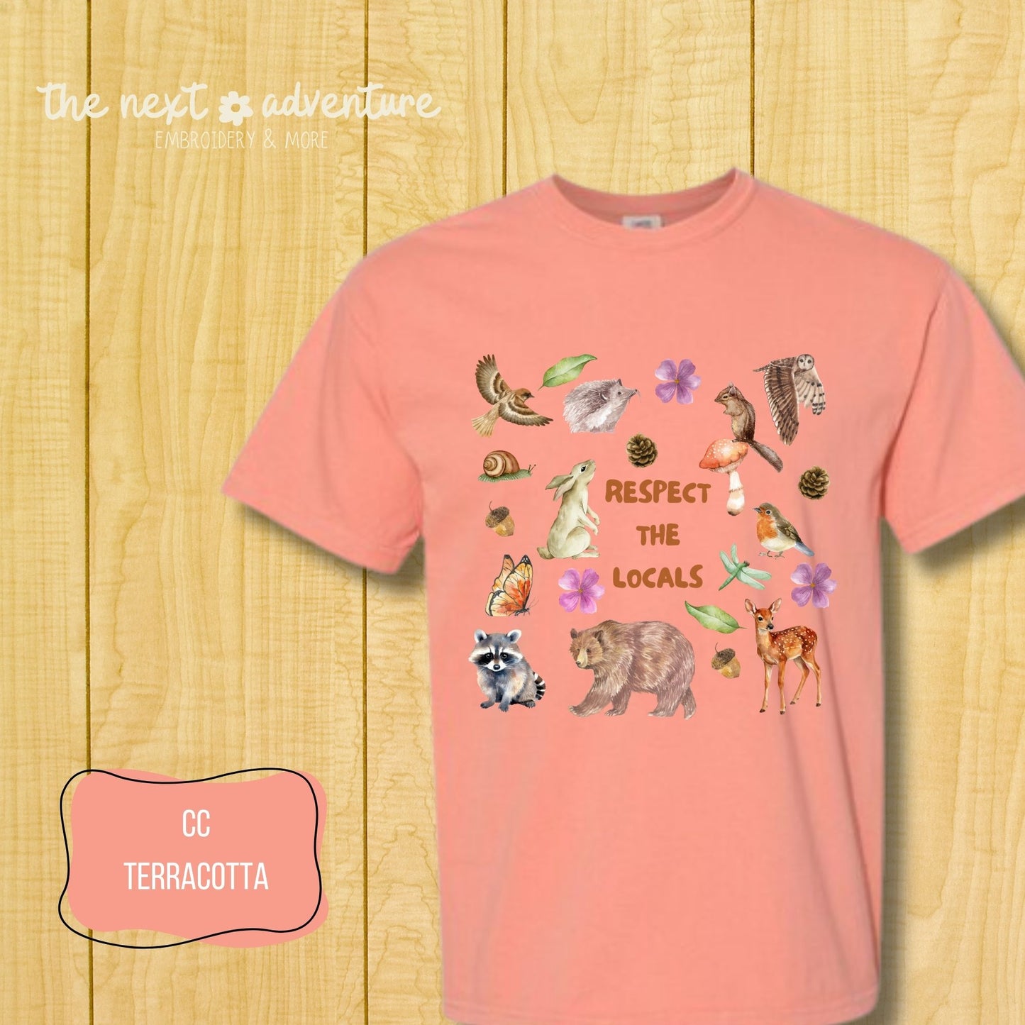Respect the Locals Woodland Comfort Colors Tee
