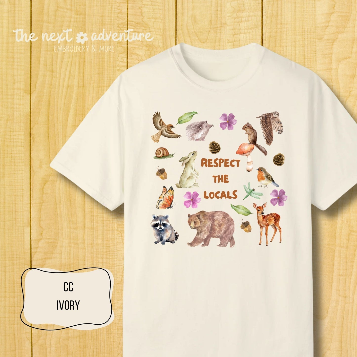 Respect the Locals Woodland Comfort Colors Tee