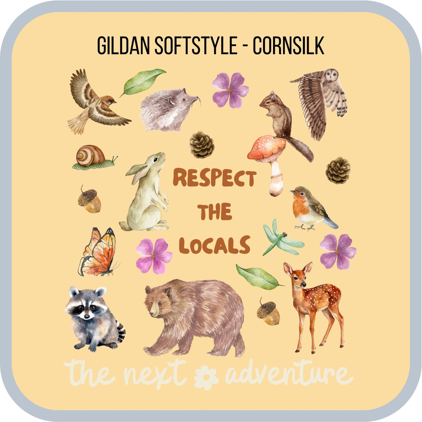 Respect the Locals Woodland Softstyle Tee