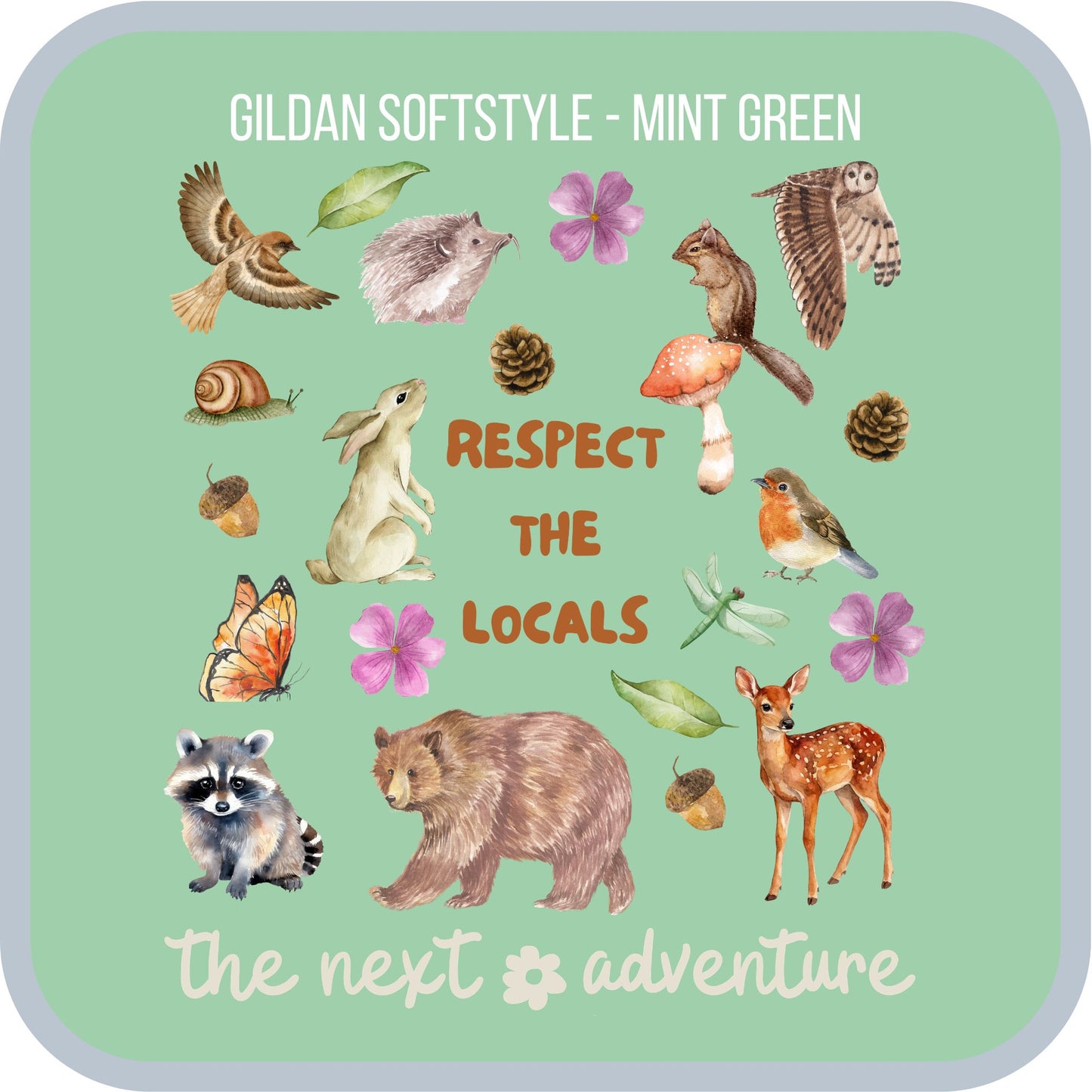 Respect the Locals Woodland Softstyle Tee