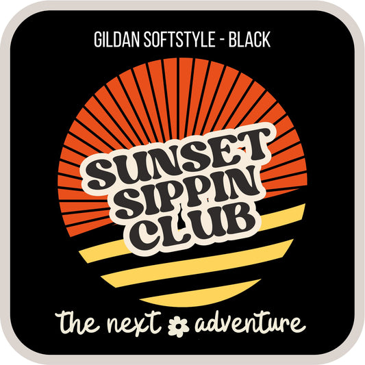 Sunset Sippin' Club Softstyle Tee