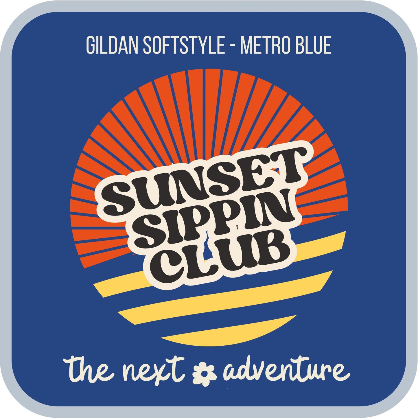 Sunset Sippin' Club Softstyle Tee