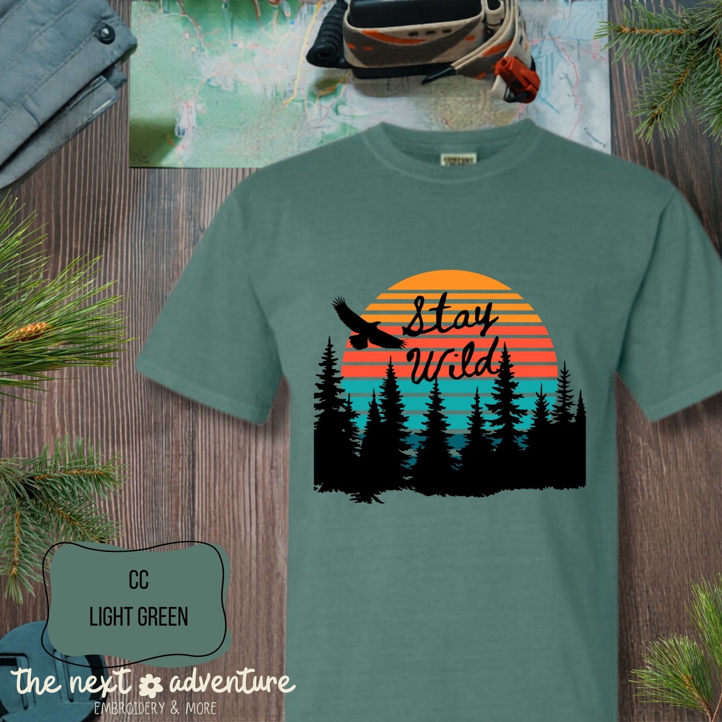 Stay Wild Sunset Comfort Colors Tee