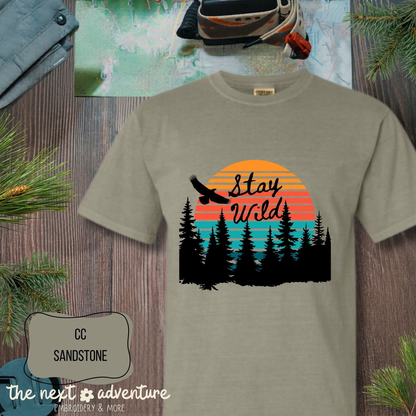 Stay Wild Sunset Comfort Colors Tee