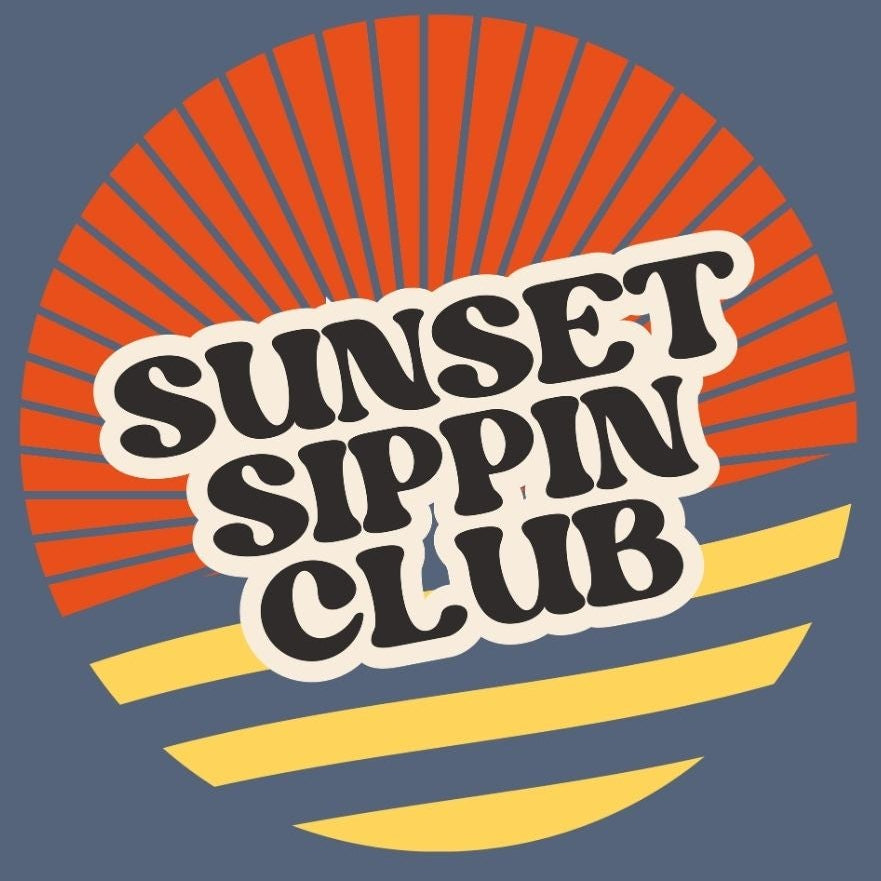 Sunset Sippin' Club Comfort Colors Tee