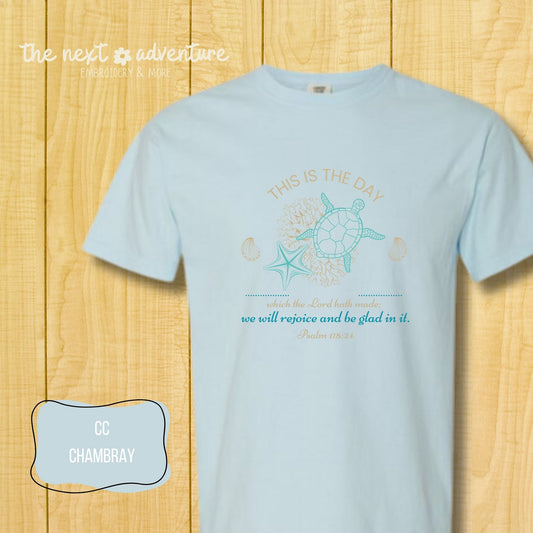 This Is the Day Sea Life Comfort Colors Tee
