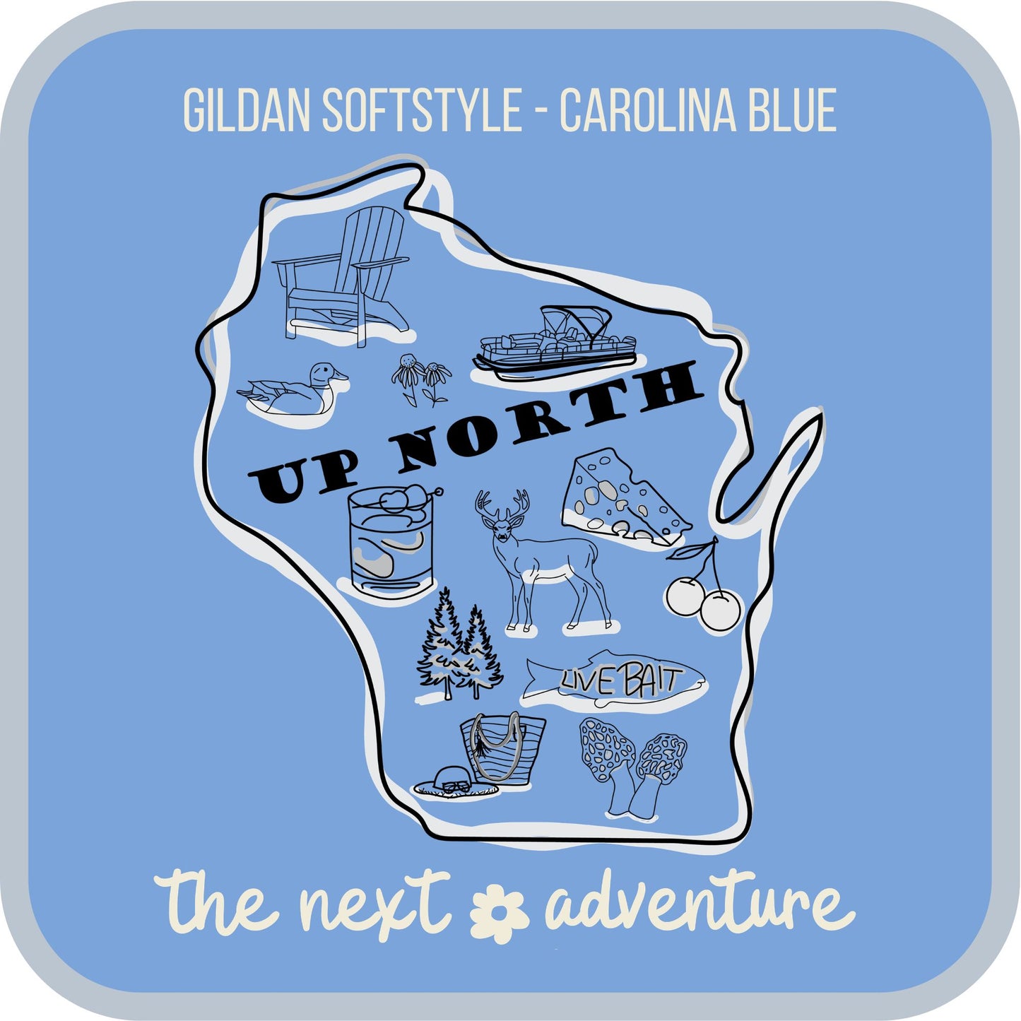 Up North Wisconsin Adventure Softstyle Tee