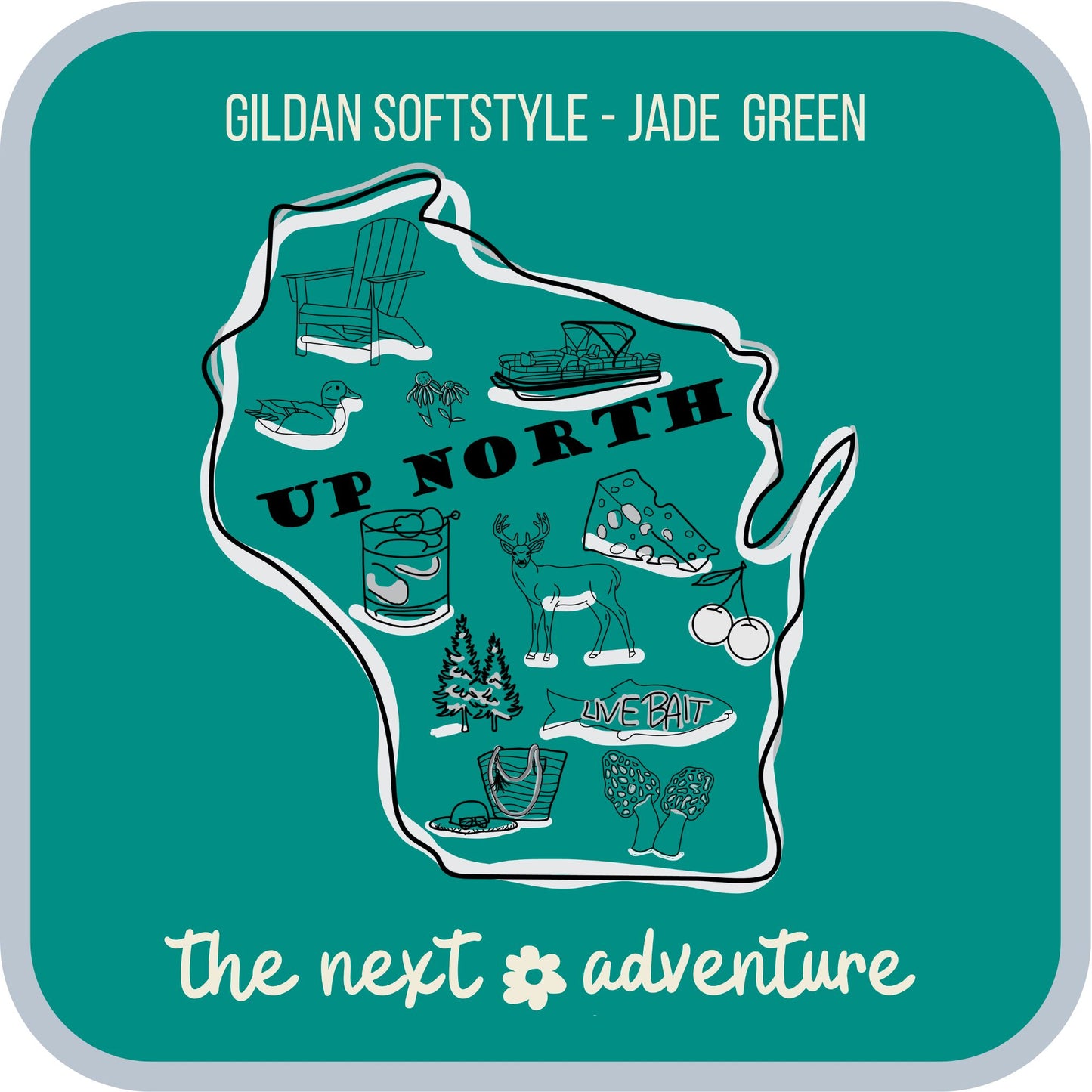 Up North Wisconsin Adventure Softstyle Tee