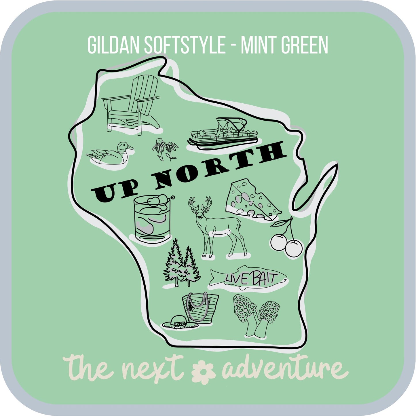 Up North Wisconsin Adventure Softstyle Tee