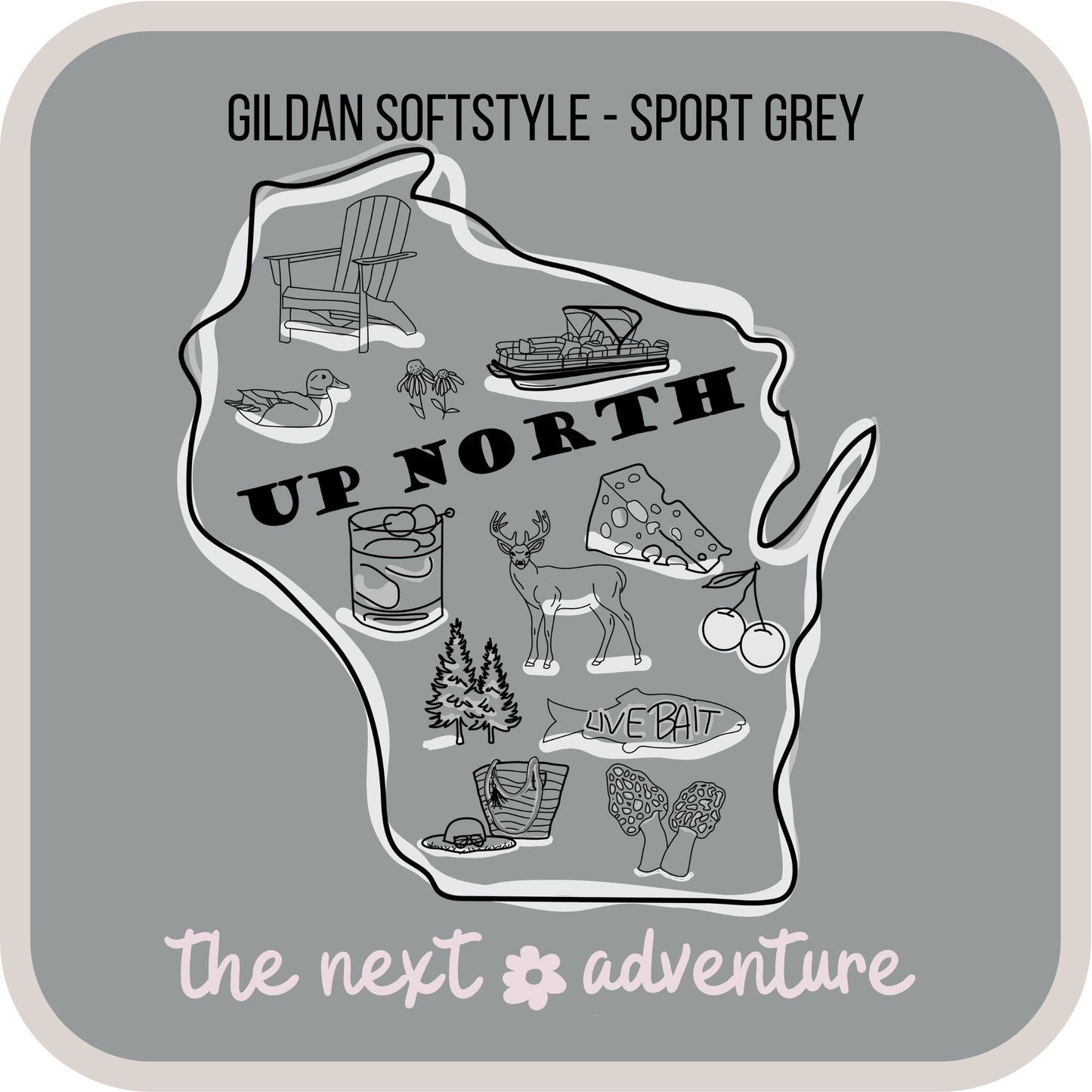 Up North Wisconsin Adventure Softstyle Tee