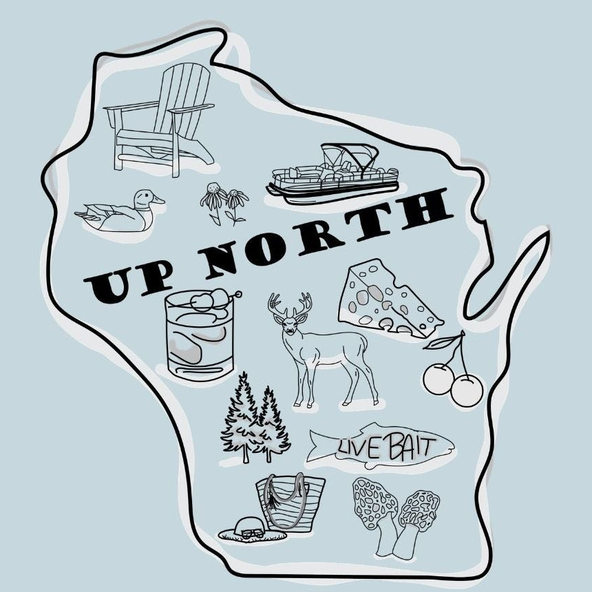 Up North Wisconsin Adventure Comfort Colors Tee